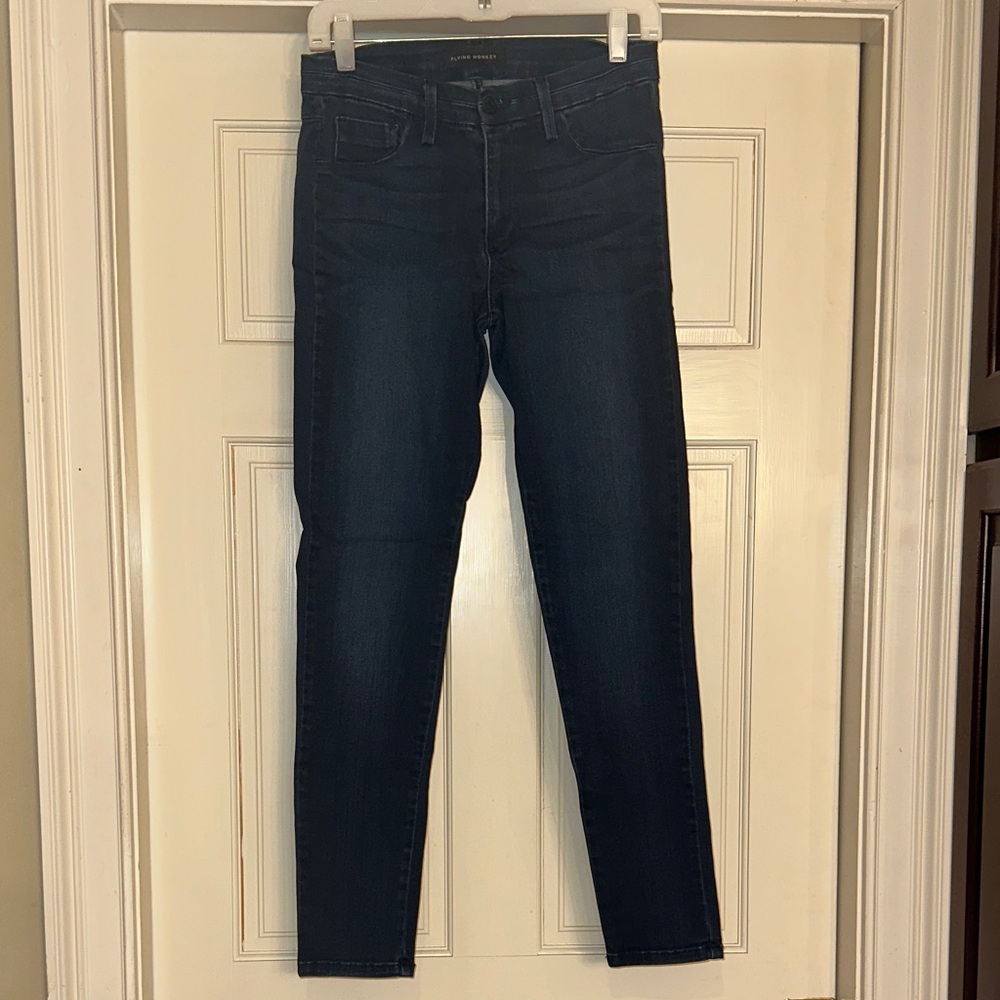 Flying Monkey Women's Deep Indigo Skinny Jeans